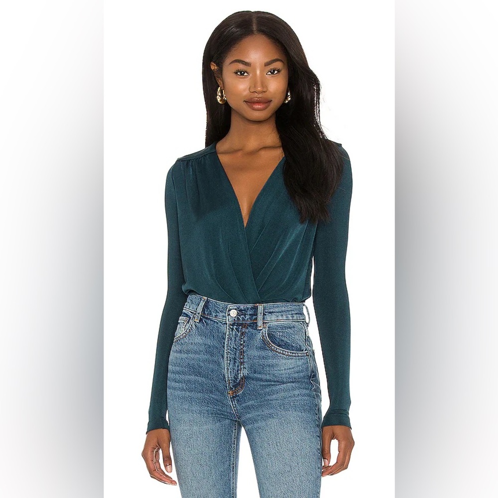 Free People Deep Teal Bodysuit
